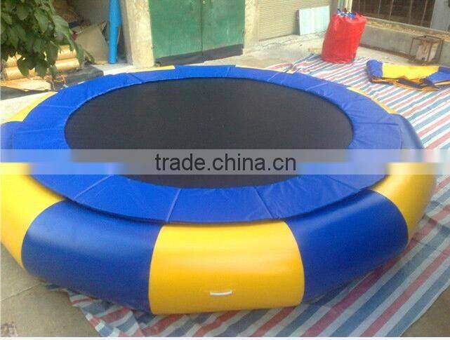 Commercial Inflatable water trampoline floating on water inflatable games
