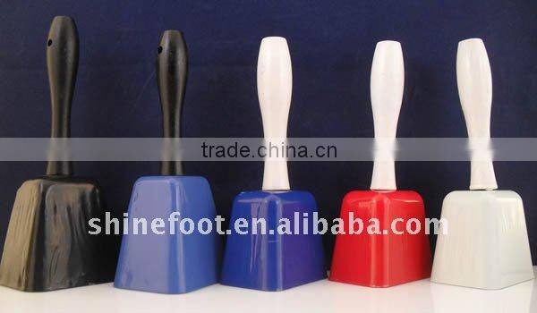 7.5inch square shape metal cow bell A13-H03 with logo printed for promotion (E066)