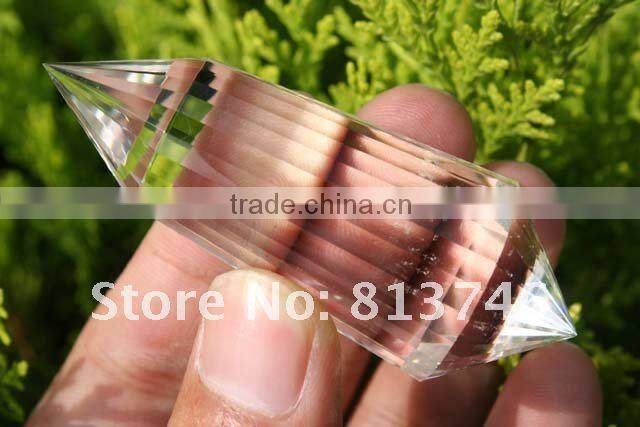 Clear hair quartz crystal point Healing,vogel