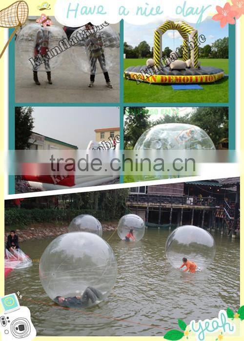 walk on water transparent ball inflatable toy type amusement park games