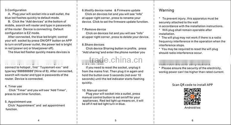Remote Socket For Android ,Iphone With Phone App / 220v Wifi Plug For Tablet PC or PPC / Smart Controlled