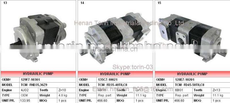 FD20-30Z5 Forklift Hydrualic Pump,Shimadzu/Kayaba/TCM Pump 117M7-10321