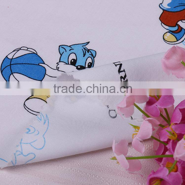 2015 High quality custom printed sweat knit fabric 80 cotton 20 polyester fabric for Bed Sheet