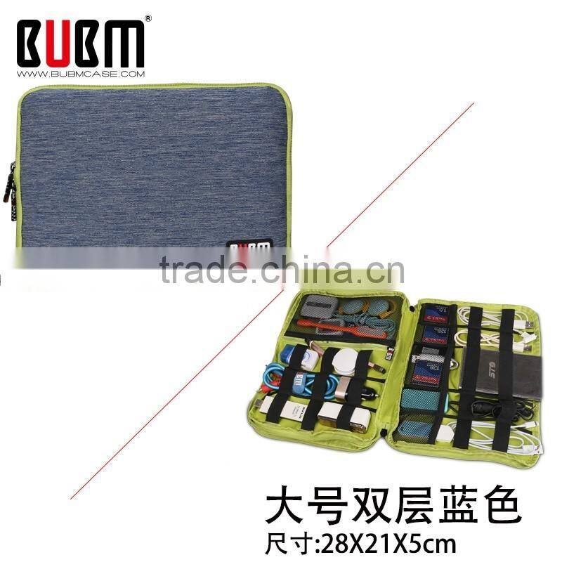 WHOLESALE BUBM Nylon cable organizer case headphones usb organiser bag