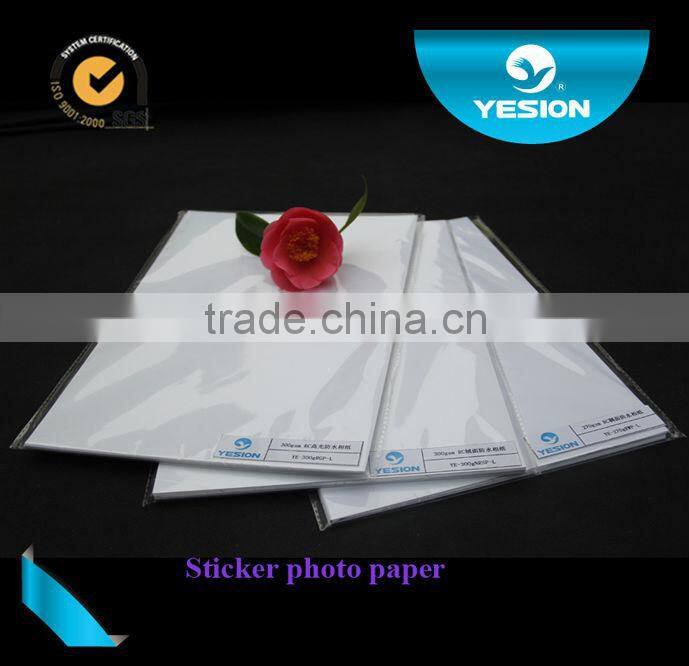 oem odm Micro Porous sticker photo paper 150gsm back printing logo for client