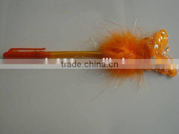 school supply wholesale animal shaped feather pen