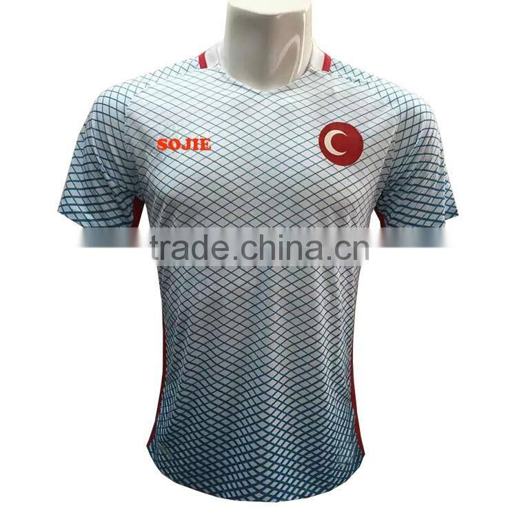High quality new design striped soccer jerseys net soccer wear top quality