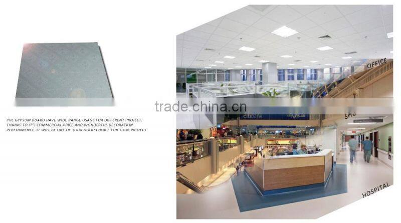Morden Office PVC Laminated Gypsum ceiling pop design