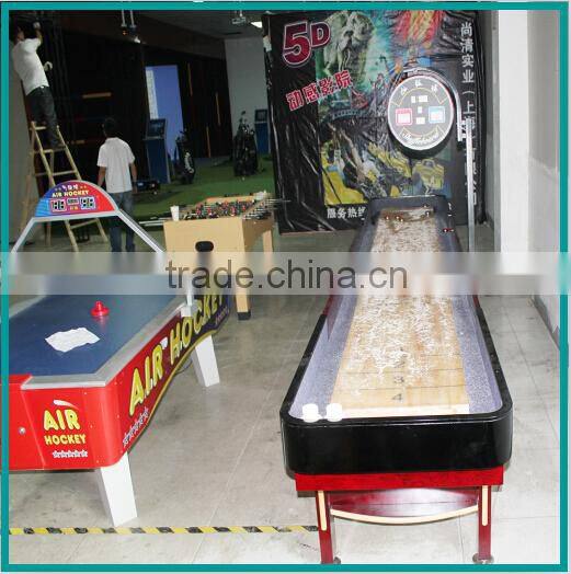 China supply pure wooden shuffleboard table game machine