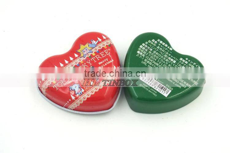 Wedding Gift Mini Heart Shape Tin Can for Candy Chocolate Jewelry