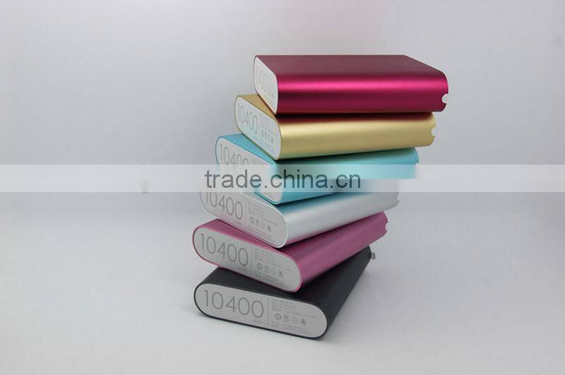 OEM factory wholesale high capacity mi power bank 10400mah