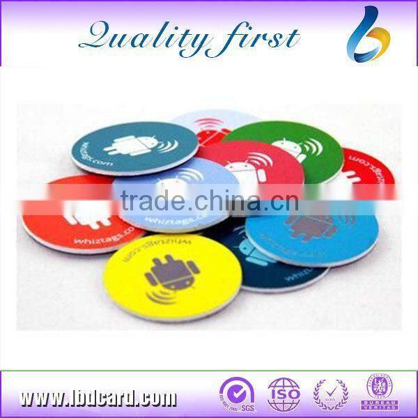 Transparent Epoxy RFID Keychains Ntag213 Keyfobs