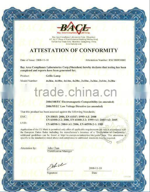 T8 2X18W fluorescent paint for body