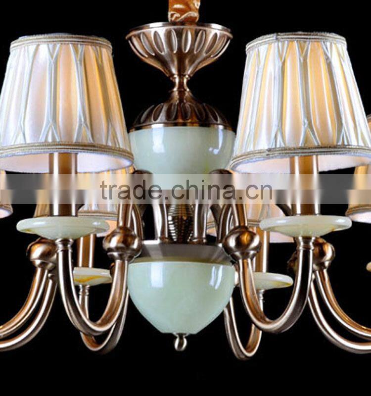Hot sale Iron glass Pendant Chandelier with 8 bulb