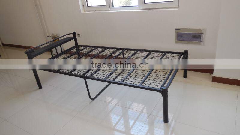 Twin Size Guest Room Metal Bed, Black