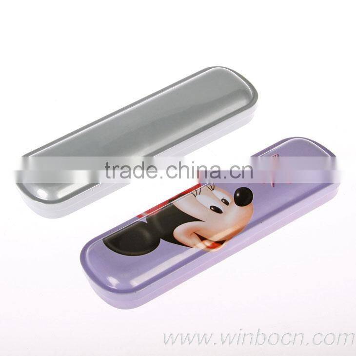 Single-layer Tin Cartoon Students Pencil Case