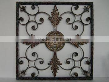 handicrafts home wall decor fleur de lis panel fence iron window grill,iron window design,wrought iron window grill design