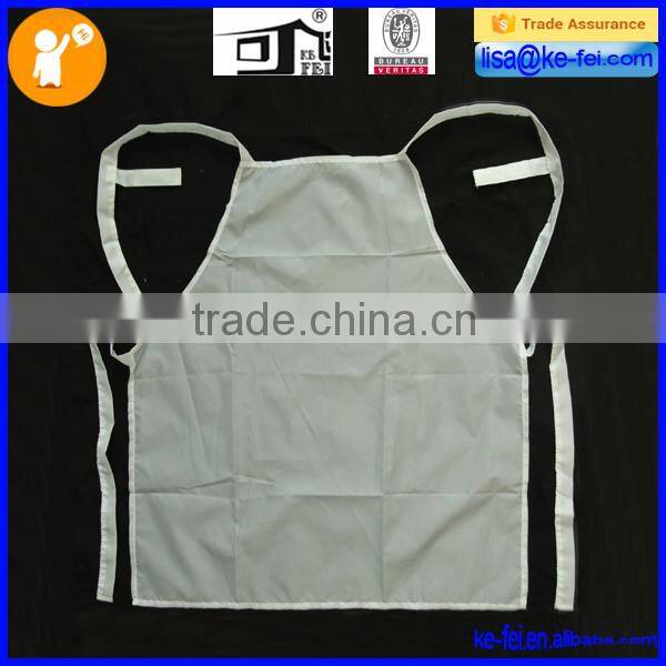 cheap wholesale customise logo white cross back worker apron