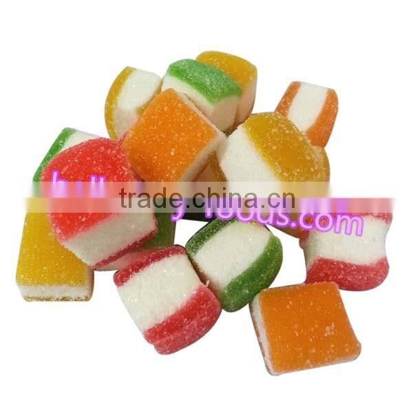 BULK Halal mini jelly filled marshmallow with colors