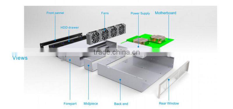 4U atx storage server chassis 24bays