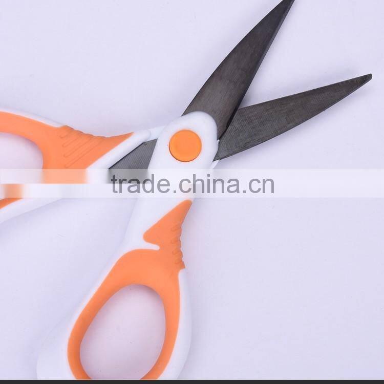 SH13015WOT-2016 New design professional 5" coated black titanium blade office scissors with PP+TPR handle