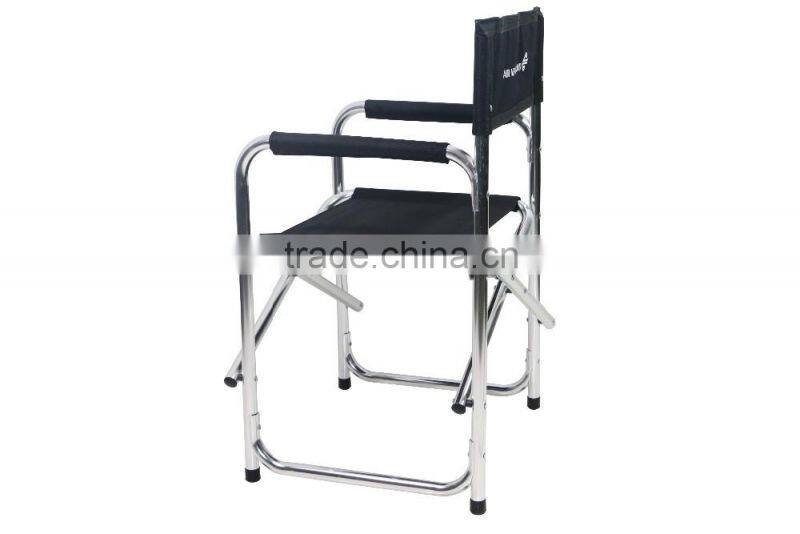 Lightweight aluminum folding director chair for outdoor &office