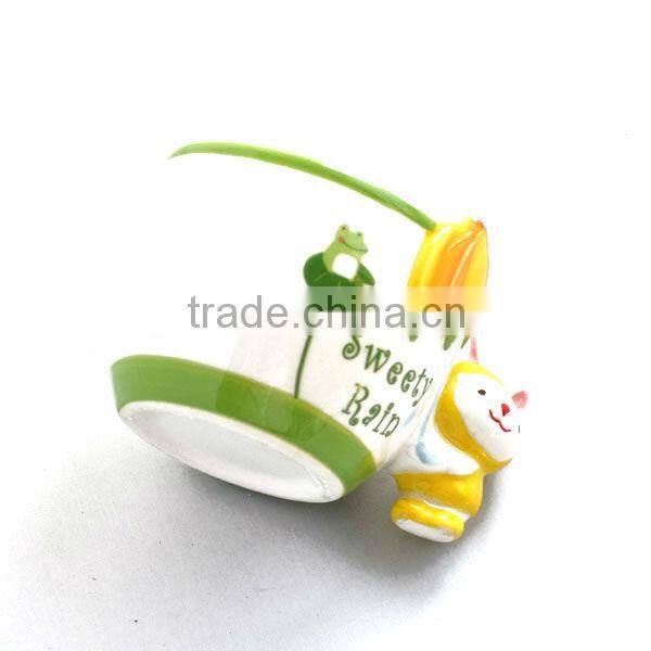 2014 Frog and bear ceramic ramekin cup