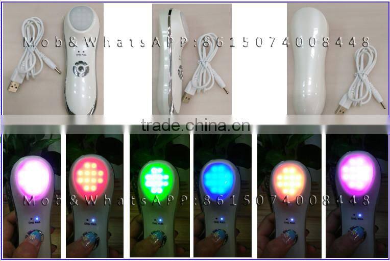 travel use Vibration +Photo LED therapy beauty device acne treatment led light therapy facial device beauty device