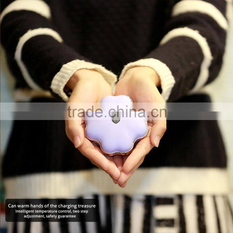 hand warmer portable charger high power smart battery charger power bank for gift