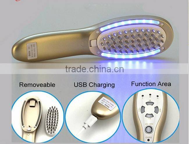 Baldness cure ionic type hair care products scalp massage comb