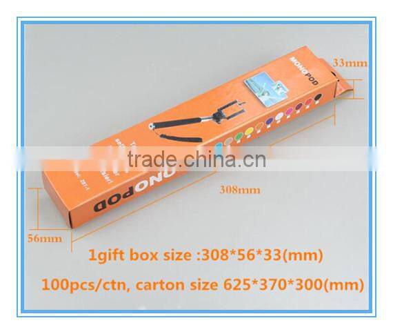 Hot sale extendable cable take pole mobile phone selfie stick holder