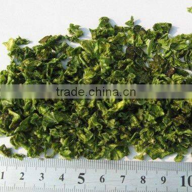 Crop Dehydrated Green Bell Peppers