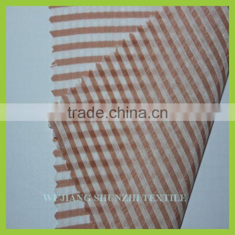 new Nylon Polyester Rayon Tencel blend stripe anticrease fabric