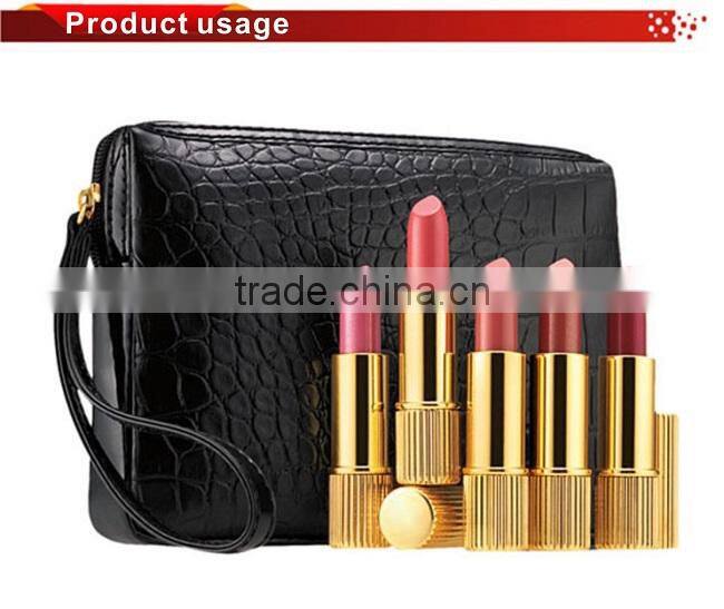 Small black aluminum lipstick case