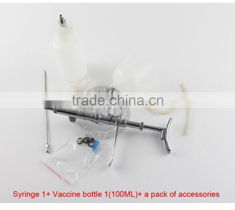 Veterinary continuous syringe with rules metal syringe auto injector