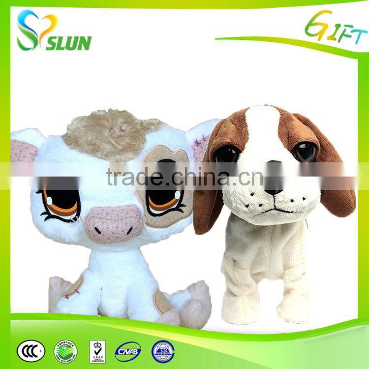 Custom plush dog pet toy with squeaker