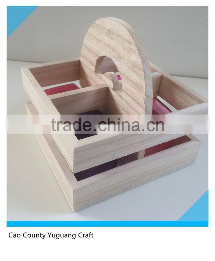 wooden candle holder