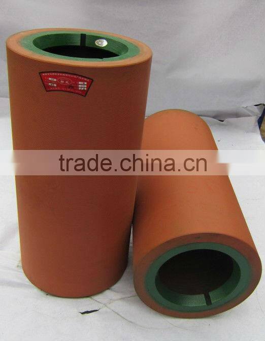 20 inch SBR brown casted iron drum rice huller rubber roller