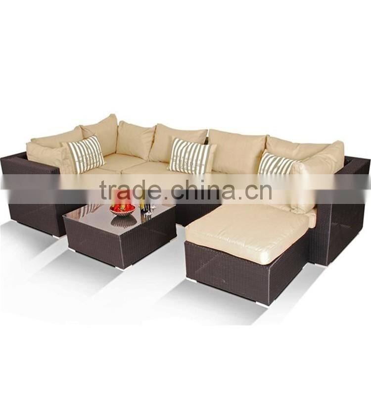 S&D Luxury outdoor sofa set garden furniture wholesalers outdoor rattan furniture