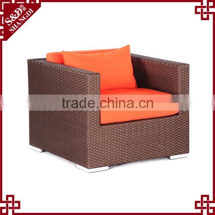Modern living room furniture 7-seat design rattan weave american sofa set