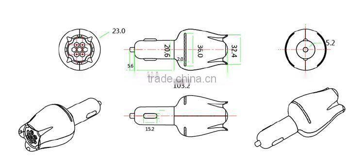 Promotion gift PM 2.5 removing 12V DC plug in car air purfier