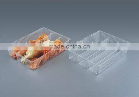 disposable clear plastic food tray, cookie/biscuit packing tray