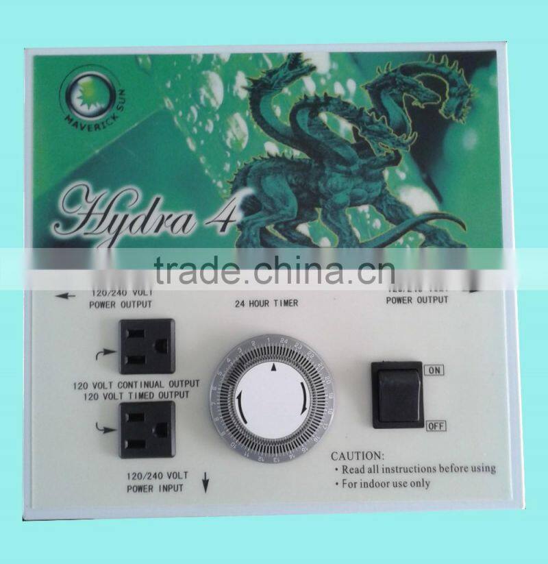 Hydroponic lighting system controller hydra 4 24 Hour Timer Switch / 24 hours mechanical timer / 24hrs grounded grow light timer