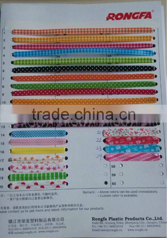 8mm*12cm per-cuted printed plastic tie clips