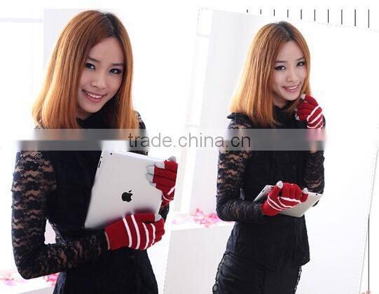 soft warn golves for touch screen smart mobile phone