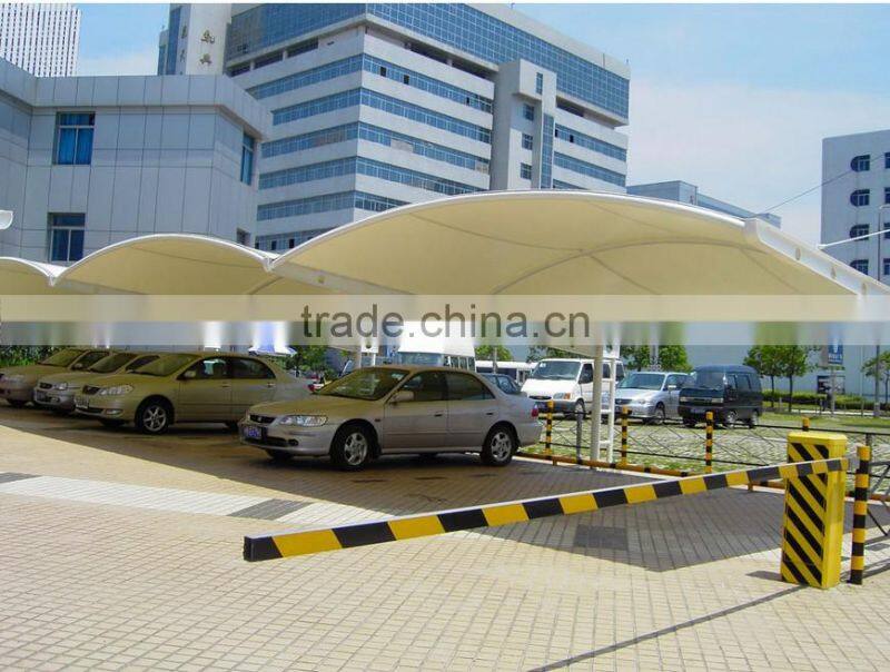 Steel stairs and membrane structures