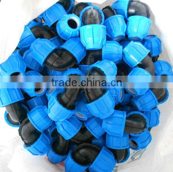 DN25 elbow HDPE and PP compression fitting for irrigation with good quality