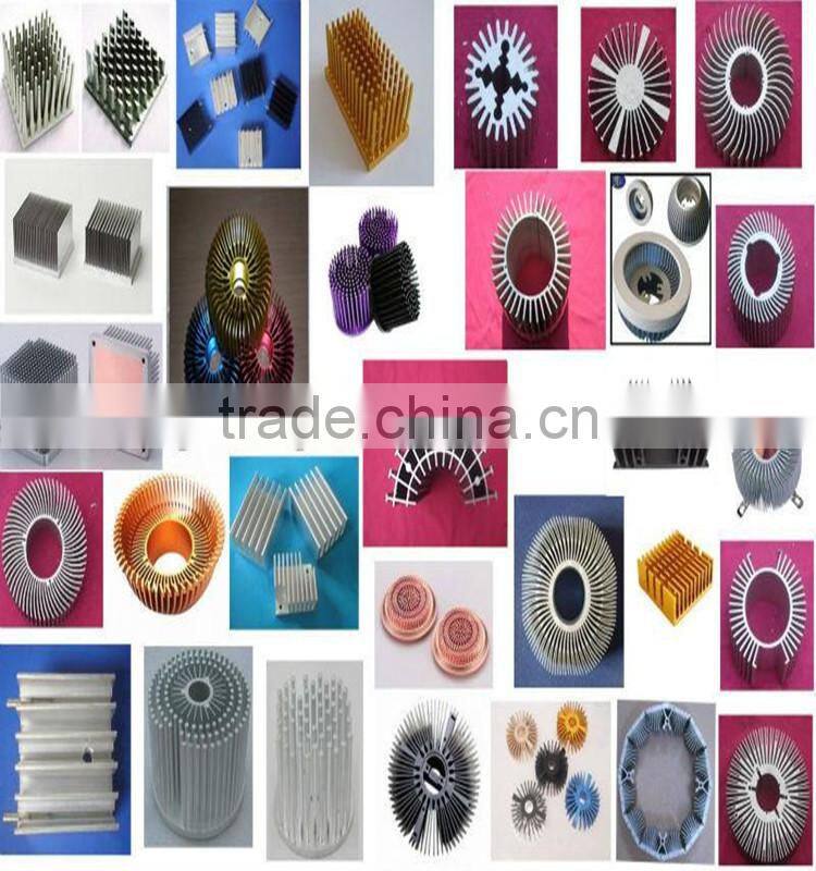 Anodized Custom types of CNC machined extruded aluminium section