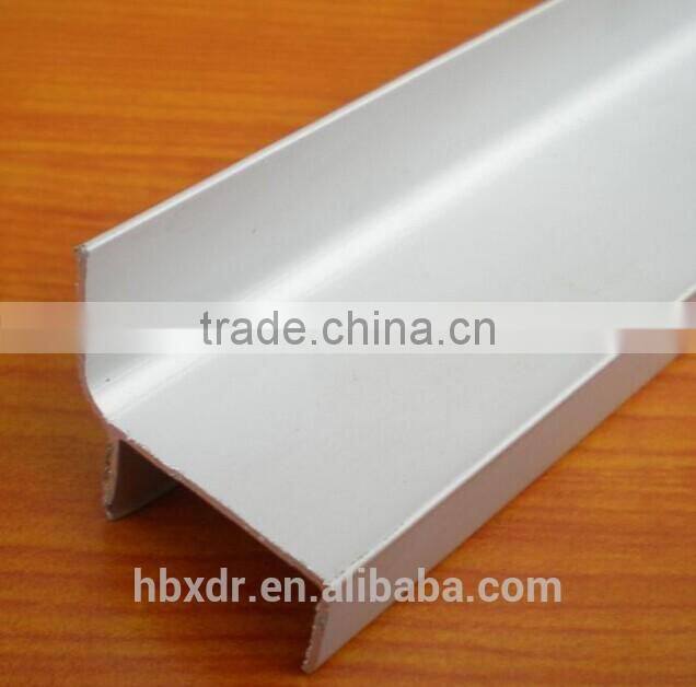 2014 hot sale high quality aluminum u channel profile with surface anodizing