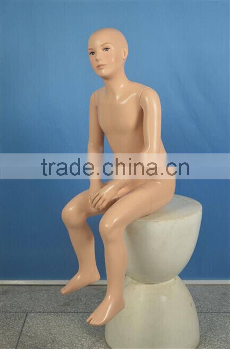Fashion little boys size model, sitting child mannequin for sale